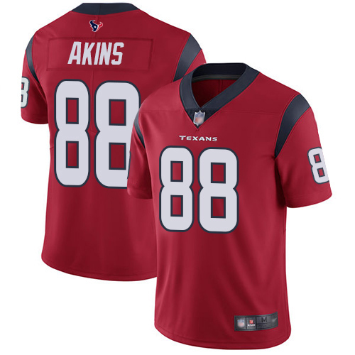Houston Texans Limited Red Men Jordan Akins Alternate Jersey NFL Football #88 Vapor Untouchable->houston texans->NFL Jersey